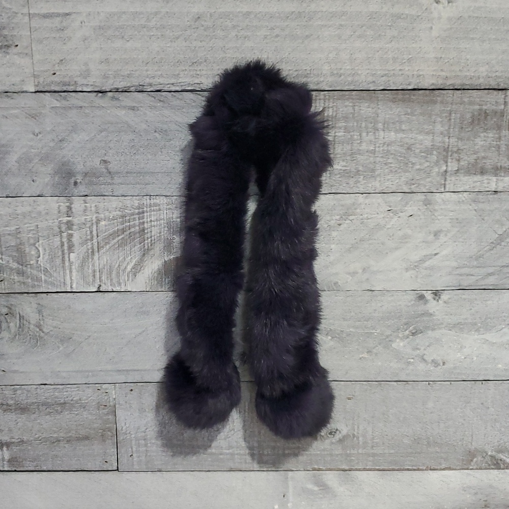 Purple Rabbit Fur Accessory